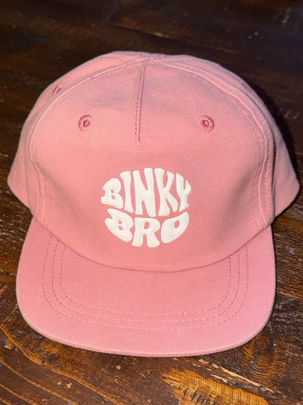 Salmon Binky Bro infant hat